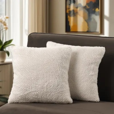 Produktbild von Kissenbezug 2er Set Deko Wohnzimmer Sofakissen Bezug Couchkissen Kissenhülle