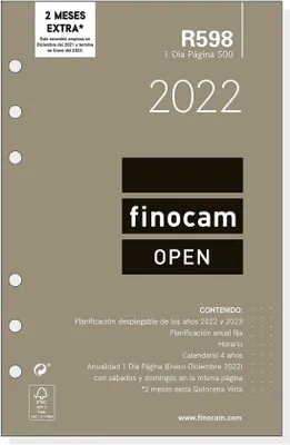Productafbeelding van Jaarplanner 2022 1 Dag per Pagina - Kalender Hervulling 12 Maanden