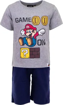 Produktbild von Super Mario Game ON Kinder Schlafanzug Pyjama kurz – 110
