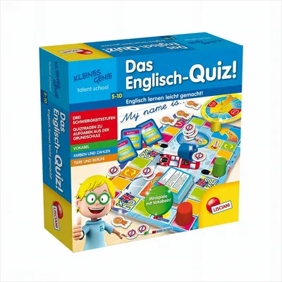 Produktbild von Lisciani DE48892 - Das Englisch Quiz Lernspiel Grundschule Vokabeln lernen Sprachspiel English