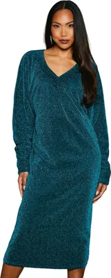 Image de Principles - Robe midi femme chauve-souris DH7818 (40 FR) (Vert)