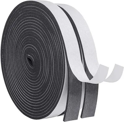 Obrázok produktu pre Famanu samolepiaca tesniaca páska – penová páska na dvere a okná – zvuková izolácia, 20 mm (šírka) x 3 mm (hrúbka) / 10 m (dĺžka) – čierna