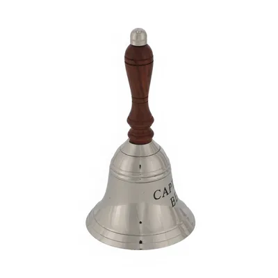 Produktbild von Tischglocke Handglocke Tresenglocke Boot silber Größe: 125 mm