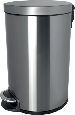 Produktbild von helit Tret Kosmetikeimer "Classic" 5 Liter silber Edelstahl