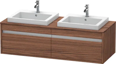 Produktbild von Waschtischunterbau KETHO 550x1400x426mm nussbaum dunkel nussbaum dunkel