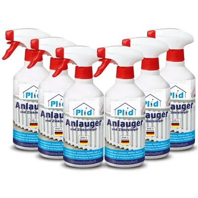 Produktbild von Plid Anlauger und Zinkreiniger 6 x 0,5 l, gebrauchsfertiger Entfetter