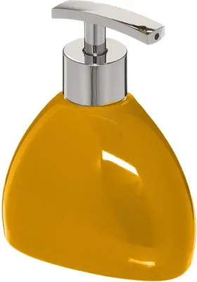 Produktbild von 5Five Seifenpumpe/Spender - Keramik - gelb - 300 ml - nachfullbar