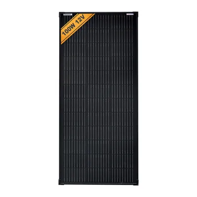 Produktbild von enjoy solar® Solarpanel monokristallines Solarmodul 100W 12V (FULL BLACK),  158,75mm Perc-Zellen, 0% MwSt.