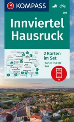 Produktbild von KOMPASS Wanderkarten-Set 201 Innviertel, Hausruck (2 Karten) 1:50.000