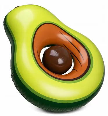 Zdjęcie produktu dla Materac do pływania Avocado z piłką 170 cm XXL