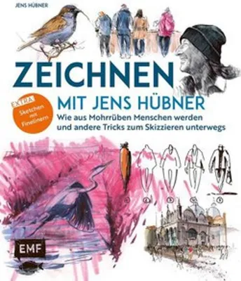 Immagine prodotto di Zeichnen mit Jens Hübner - Entschleunigen durch Zeichnen