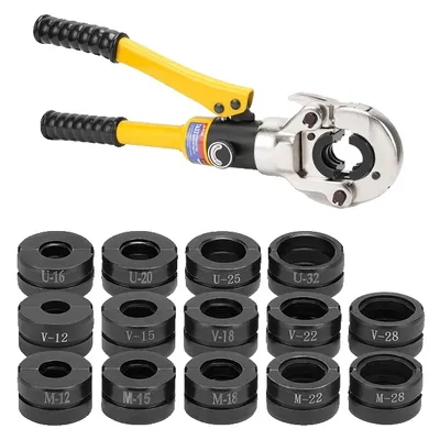 Produktbild von Hydraulische Pex-Rohrklemmwerkzeuge, Europäisches Lager, Kompatibel mit Pex, Edelstahl- und Kupferrohren, U und V und M