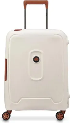 Image de DELSEY PARIS trolley Moncey 4 Double Rolls Cabin Trolley Slim 55 Angora écru