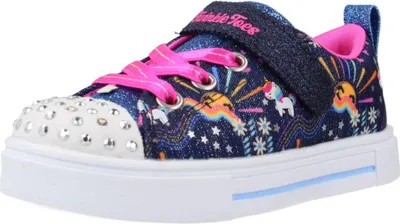 Image de Zapatillas Niña Modèle Skechers Twinkle Sparks Couleur Bleu
