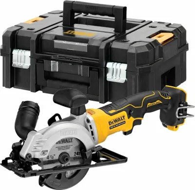 Produktbild von DeWALT DCS571NT-XJ, Holz, Gelb, Bürstenlos, 11,5 cm, 4500 RPM, 3,8 cm