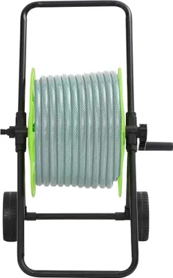 Produktbild von vidaXL Schlauchwagen für 60 m 1/2" Schlauch Stahl Grün