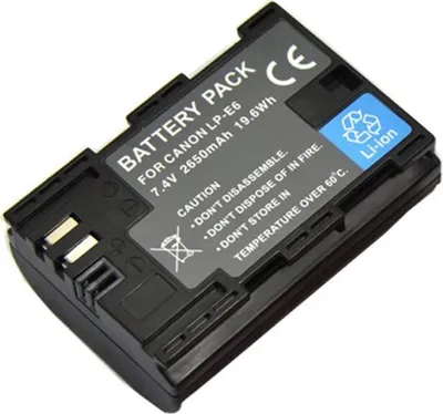 Image de LP-E6 Batterie LPE6 Pour Canon EOS 5D Mark II 2 III 3 6D 7D 60D 60Da 70D 80D DSLR EOS 5DS Appareil photo numérique