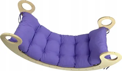 Produktbild von Dekokissen für Kinderwippe, Lavendel, 100 x 45 x 8 cm, Kissen für eine Kinderschaukel Montessori, Ein weiches Kissen für eine Babyschaukel