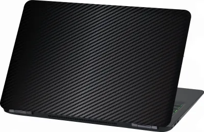 Produktbild von Premium Laptop Universal Folien Cover – Matt, Kratzfest & Rückstandslos entfernbar LP25 Carbon Schwarz 13-14 Zoll 24x34cm