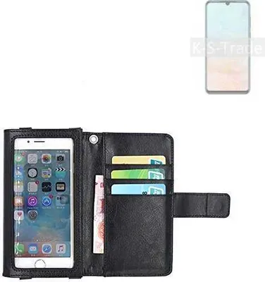 Produktbild von K-S-Trade Handy Hülle Schutz Hülle Kompatibel mit Doogee N20 Pro Case mit Displayschutz / Schutzfolie Flip Cover Wallet case Etui Hülle schwarz