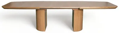 Produktbild von Masseno Ausziehbar Esstisch LINEA 200 - 300 cm x 110 cm Oval Tisch für Wohnzimmer, Küche, Eichefarben