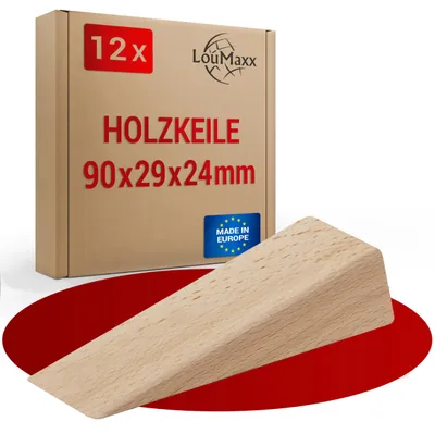 Obrázok produktu pre Sada 12 drevených klinov, buk/javor, 90 x 29 x 24 mm