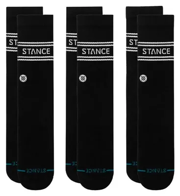 Produktbild von Stance Vital Crew-socken 3 Paare Schwarz EU 43-46 Schwarz EU 43-46