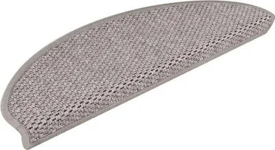 Produktbild von vidaXL Stufenmatten Selbstklebend Sisal-Optik 30Stk. 65x21x4cm Silbern