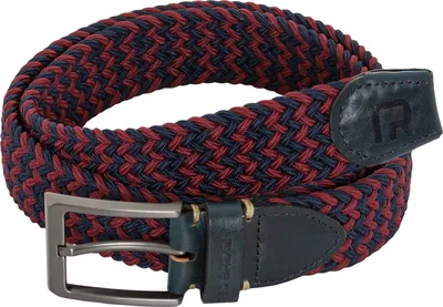 Produktbild von Red Bridge Herren Gürtel Geflochten mit Leder Bordeaux-Navyblau 105