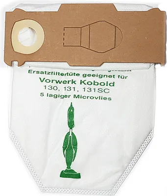 Produktbild von Staubsaugerbeutel 10 Stück passend für Vorwerk Kobold VK 130 und Vorwerk Kobold 131