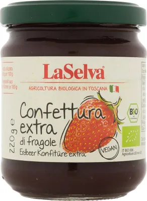 Produktbild von LaSelva Erdbeer Konfitüre extra - 220g