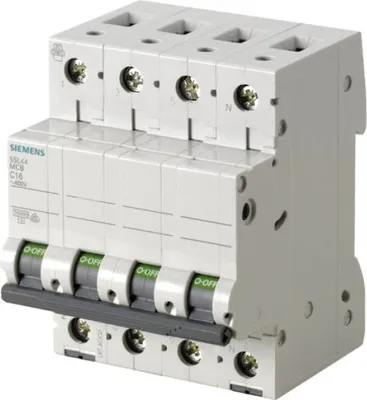 Immagine prodotto di Interruttore Siemens LS 10KA 3+N POL C16 (5SL4616-7)