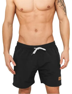 Immagine prodotto di Pantaloncini da uomo Urban Classics Block Swim Shorts blk/blk - 4XL
