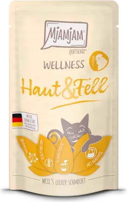 Image de MjAMjAM Cat - Peau + pelage 12 x 125 g | Poulet