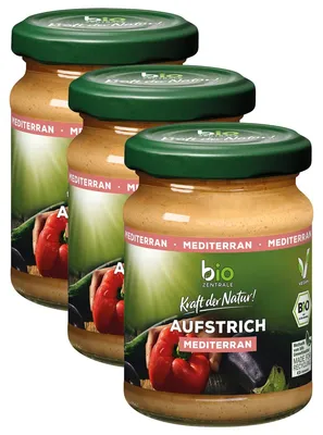 Obrázek produktu pro biozentrale Středomořská pomazánka, balení po 3 kusech (3x 125 g)