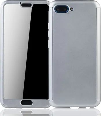 Produktbild von Handyhülle Schutzhülle für Huawei Honor 10 Full Case Cover Displayschutz 360 Silber