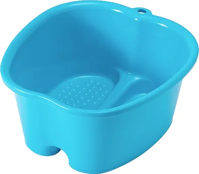 Produktbild von BUDDLEY® Fußbad - Fußwanne aus Kunststoff - Perfekt für Massagen, Pediküre und Entspannung - Perfekt für Zuhause (Blau) (Einfach, Blau)