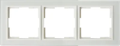 Produktbild von 3-fach Schalter-/Steckdosenblende für Innen aus Glas, GAO