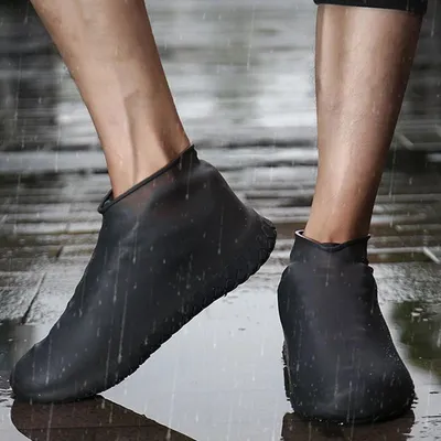 Produktbild von Wasserdichte Schuhüberzüge – Schwarz, Größe S für optimalen Schutz KP35782