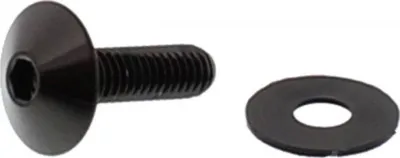 Produktbild von Linsenschraube JMP M6x1,00mm 20mm Edelstahl V4A schwarz