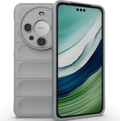 Produktbild von Handyhülle für Huawei Mate 60 Pro+ Weich TPU Silikon Stossfest Anti-rutsch Hülle Grau