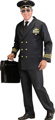 Produktbild von Pilot Kostüm dunkelblau-gold - XL