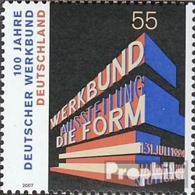 Produktbild von Briefmarken BRD (BR.Deutschland) 2007 Mi 2625 (kompl.Ausg.) postfrisch Werkbund