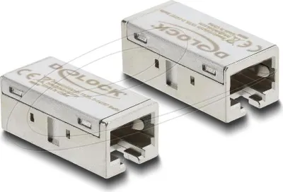 Obrázek produktu pro DELOCK Adapter Kupplung RJ45 Buchse zu Buchse Cat.6A Metall