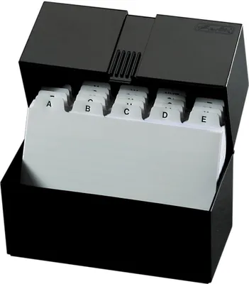 12x Lernbox Karteikasten DIN A8 - Farbig Mit 6 Registern