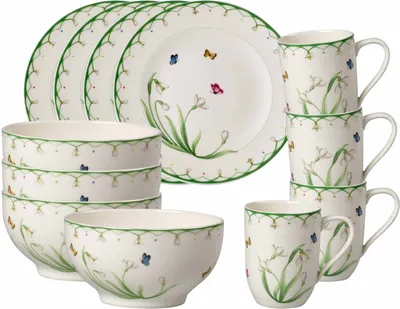Produktbild von Villeroy & Boch Colourful Spring Frühstücks-Set 12 teilig