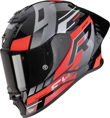 Image de Casque Scorpion EXO-R1 Evo II Air Adrenaline, noir/rouge, taille S (55/56)