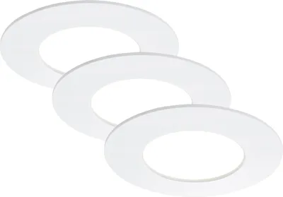 Image de Lot de 3 lampes LED encastrées, Ø 8,5 cm, 5 W, blanc, Briloner Leuchten