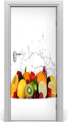 Produktbild von Tulup Türaufkleber 85x205 cm Dekorative Aufkleber Selbstklebend Wasserdichte Tapete Abnehmbar Schlafzimmer Wohnzimmer Wohnkultur - Obst