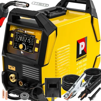 Obrázek produktu pro POWERMAT Invertorová svářečka 215 A MIG/MAG, MMA, TIG LIFT, FLUX PM-PAS-215L